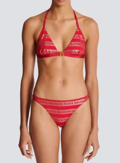 Women Balmain Paris Triangle Bikini
