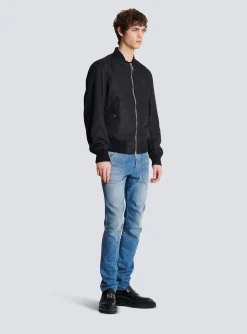 Balmain PB Nylon Bomber Jacket