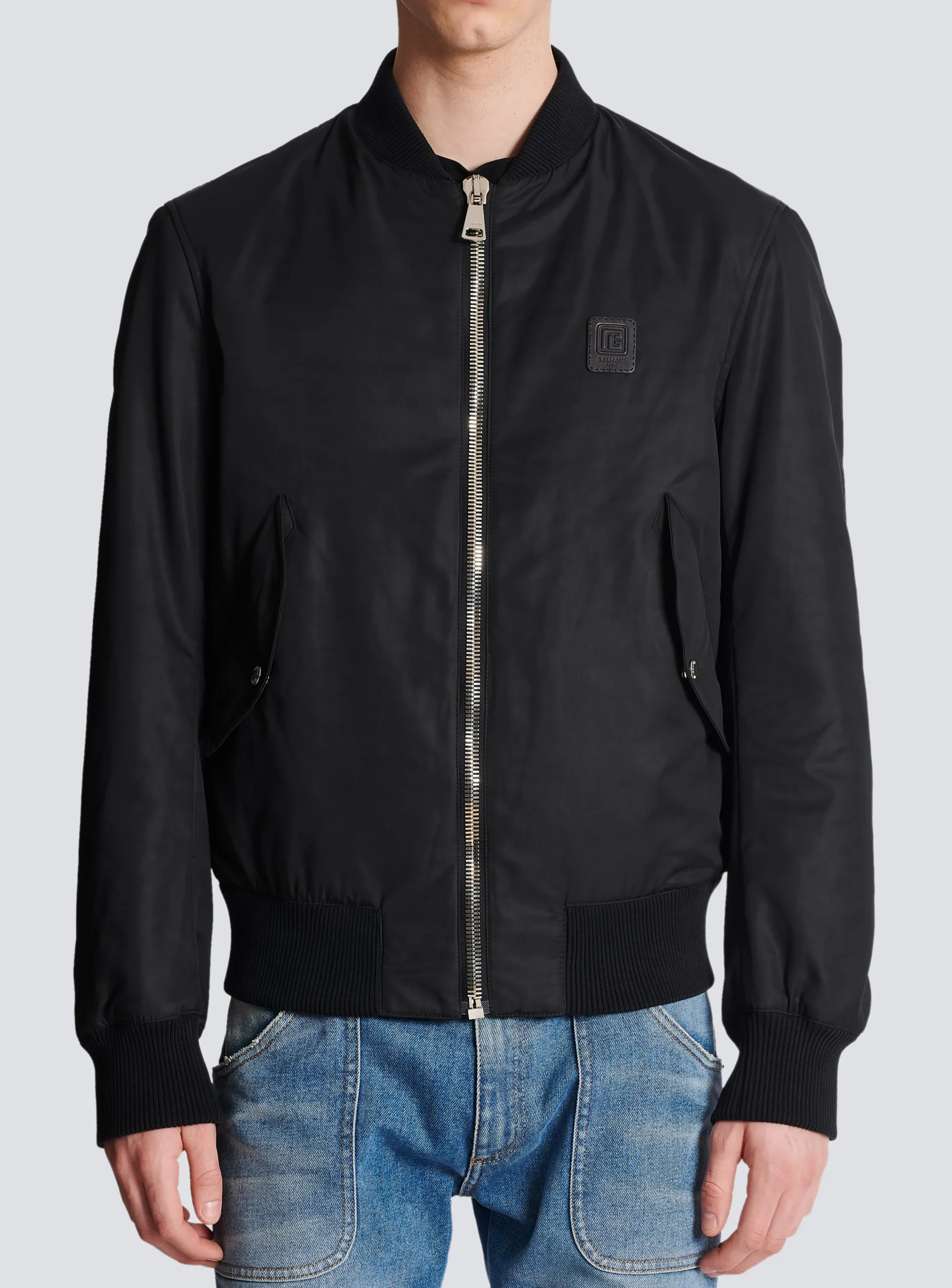 Balmain PB Nylon Bomber Jacket