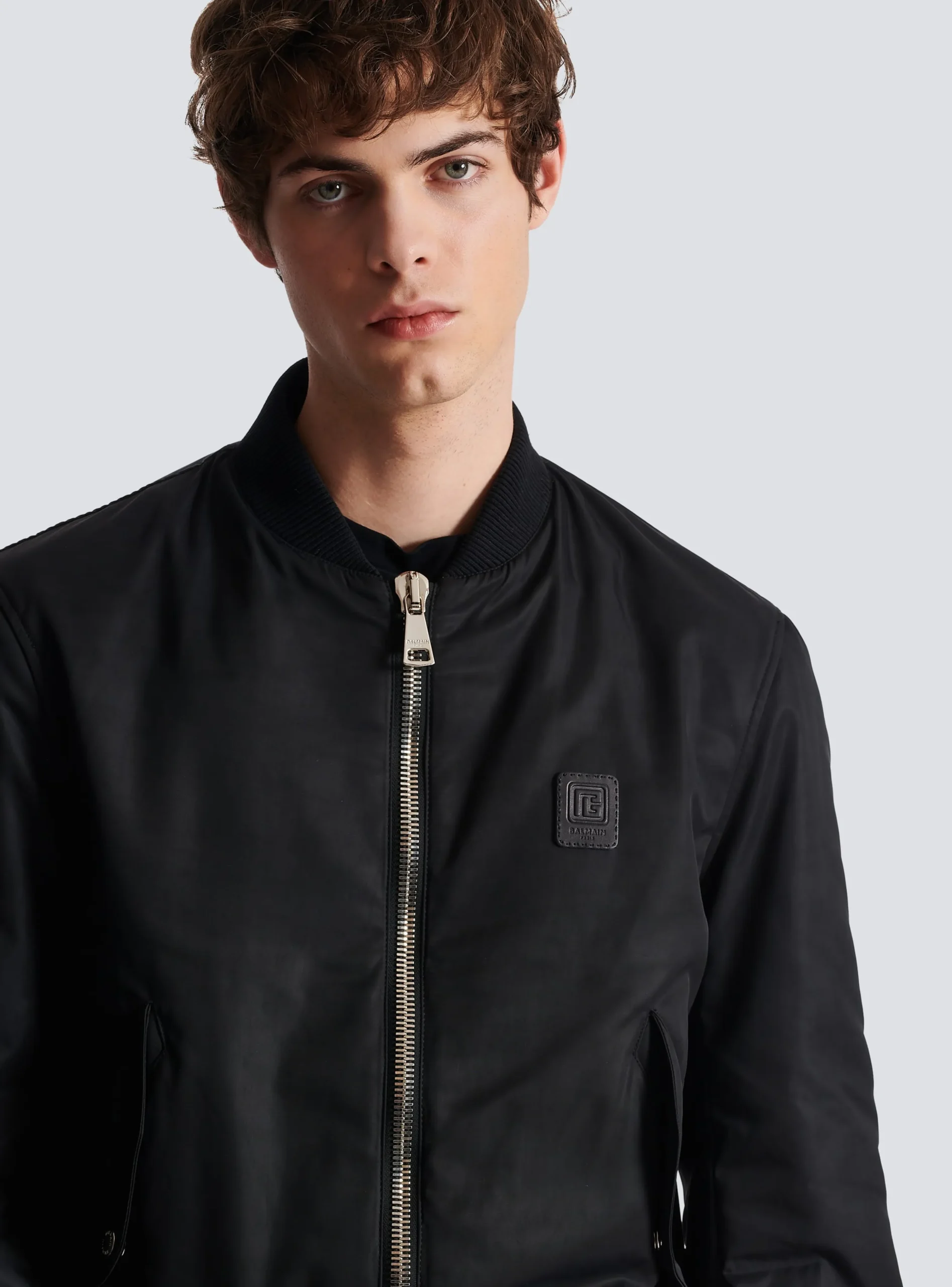 Balmain PB Nylon Bomber Jacket