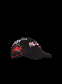 Balmain Racing Cap With Patches