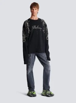 Balmain Signature Chain Embroidered Sweater