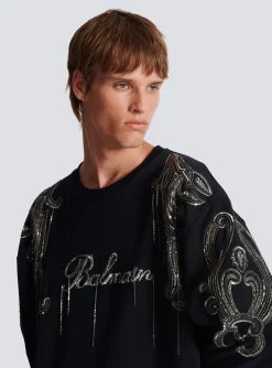 Balmain Signature Chain Embroidered Sweater