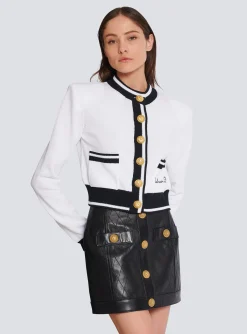 Women Balmain Signature Knit Cardigan