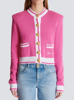 Women Balmain Signature Knit Cardigan