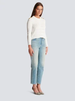 Women Balmain Signature Knit Jumper