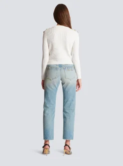 Women Balmain Signature Knit Jumper