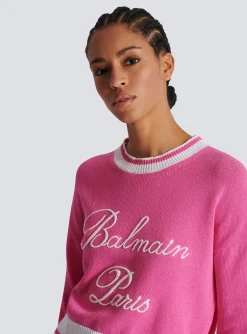 Women Balmain Signature Knit Jumper