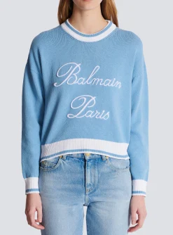 Women Balmain Signature Knit Jumper