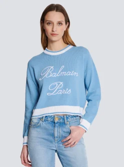 Women Balmain Signature Knit Jumper