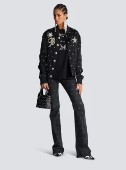 Women Balmain Signature Paisley T-shirt