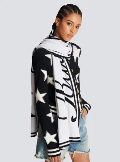Women Balmain Signature Reversible Scarf