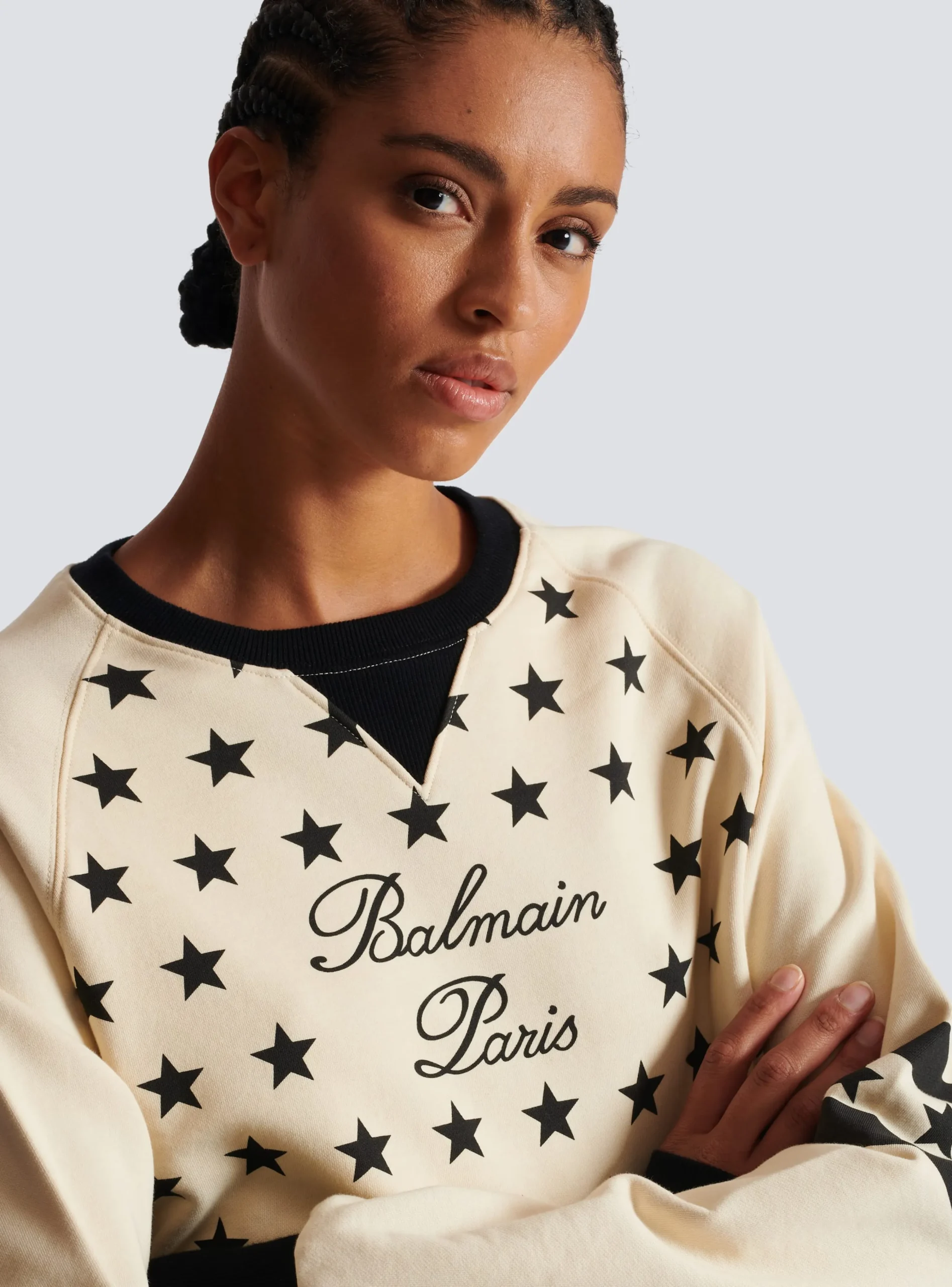 Women Balmain Signature Stars Sweater
