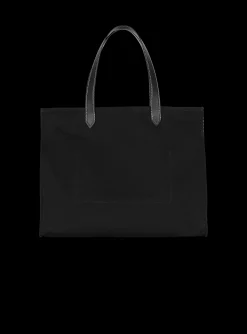 Women Balmain B-Army 42 Monogrammed Canvas And Smooth Leather Tote Bag