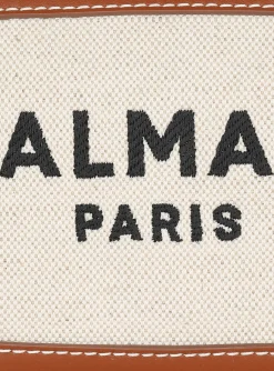 Women Balmain B-Army Canvas And Leather Clutch