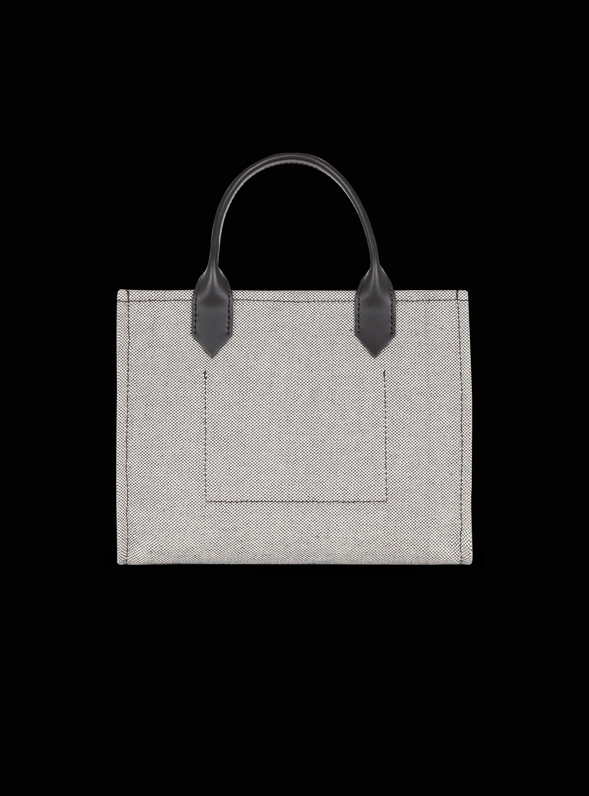 Women Balmain B-Army Canvas And Leather Tote Bag