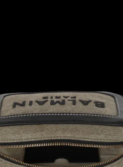 Women Balmain B-Army Canvas And Leather Clutch