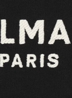 Women Balmain B-Army Canvas And Leather Clutch