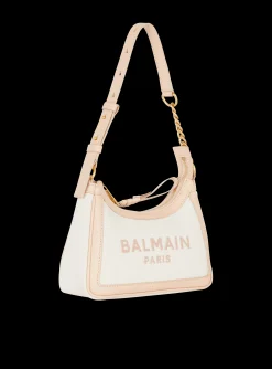 Women Balmain B-Army Canvas And Leather Handbag