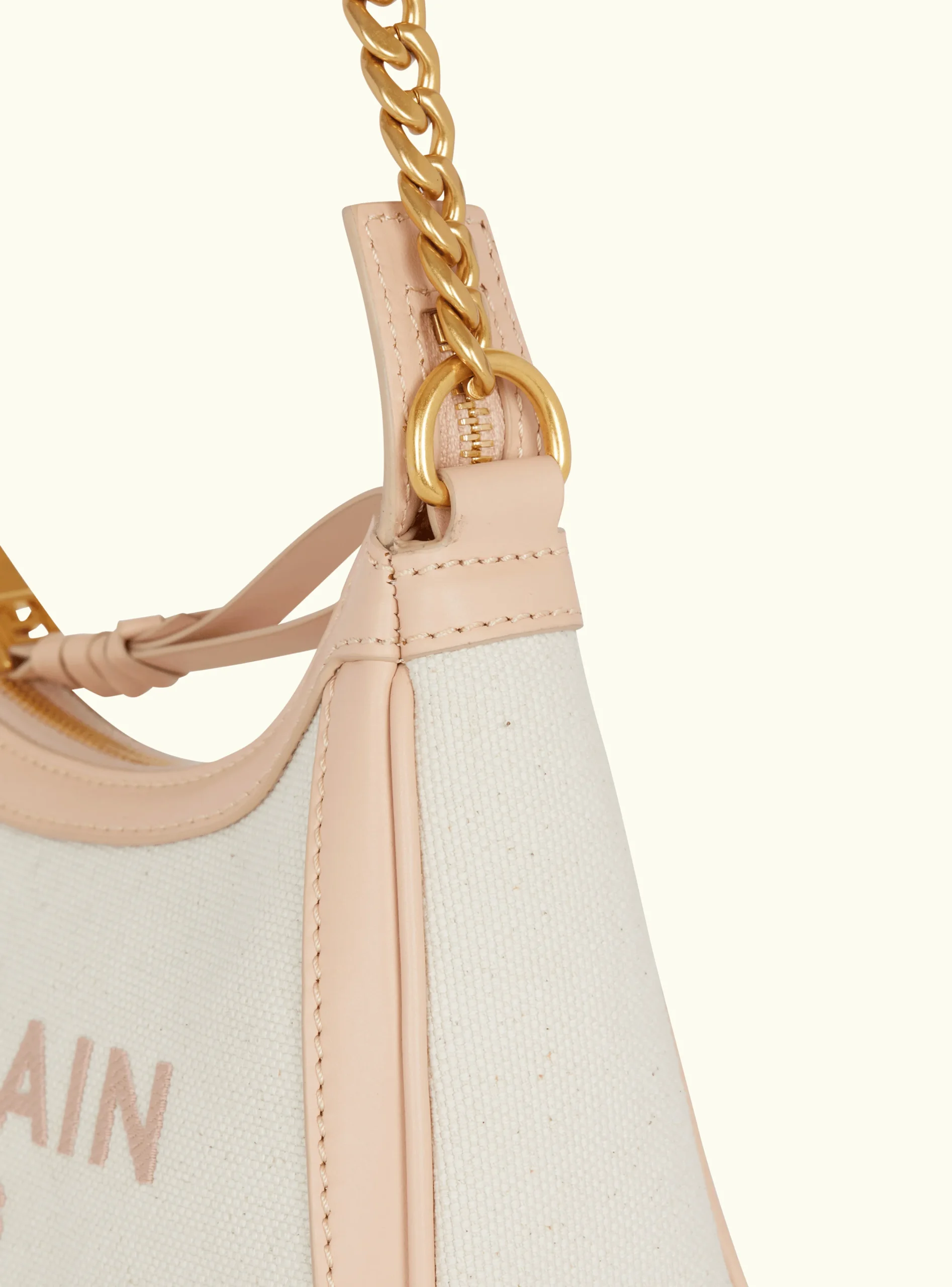 Women Balmain B-Army Canvas And Leather Handbag