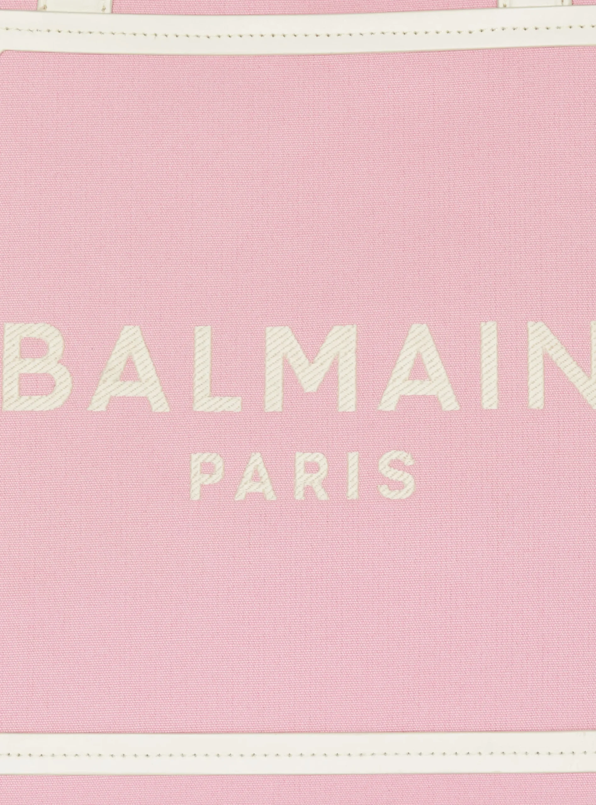 Women Balmain B-Army Medium Canvas And Leather Tote Bag