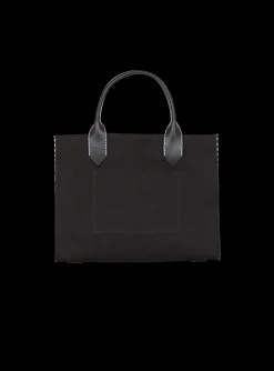 Women Balmain B-Army Monogrammed Canvas And Smooth Leather Tote Bag