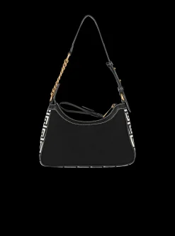 Women Balmain B-Army Monogrammed Canvas And Smooth Leather Handbag