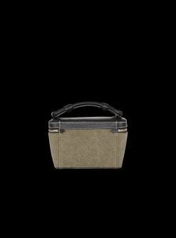Balmain B-Army Vanity Case In Canvas And Leather