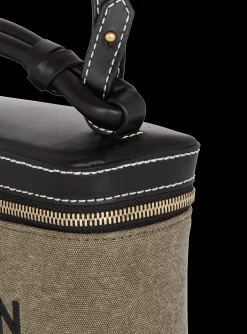 Balmain B-Army Vanity Case In Canvas And Leather