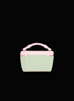 Balmain B-Army Vanity Case In Canvas And Leather