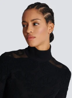 Women Balmain Baroque Fine Knit Dress