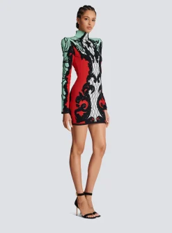 Women Balmain Baroque Jacquard Dress