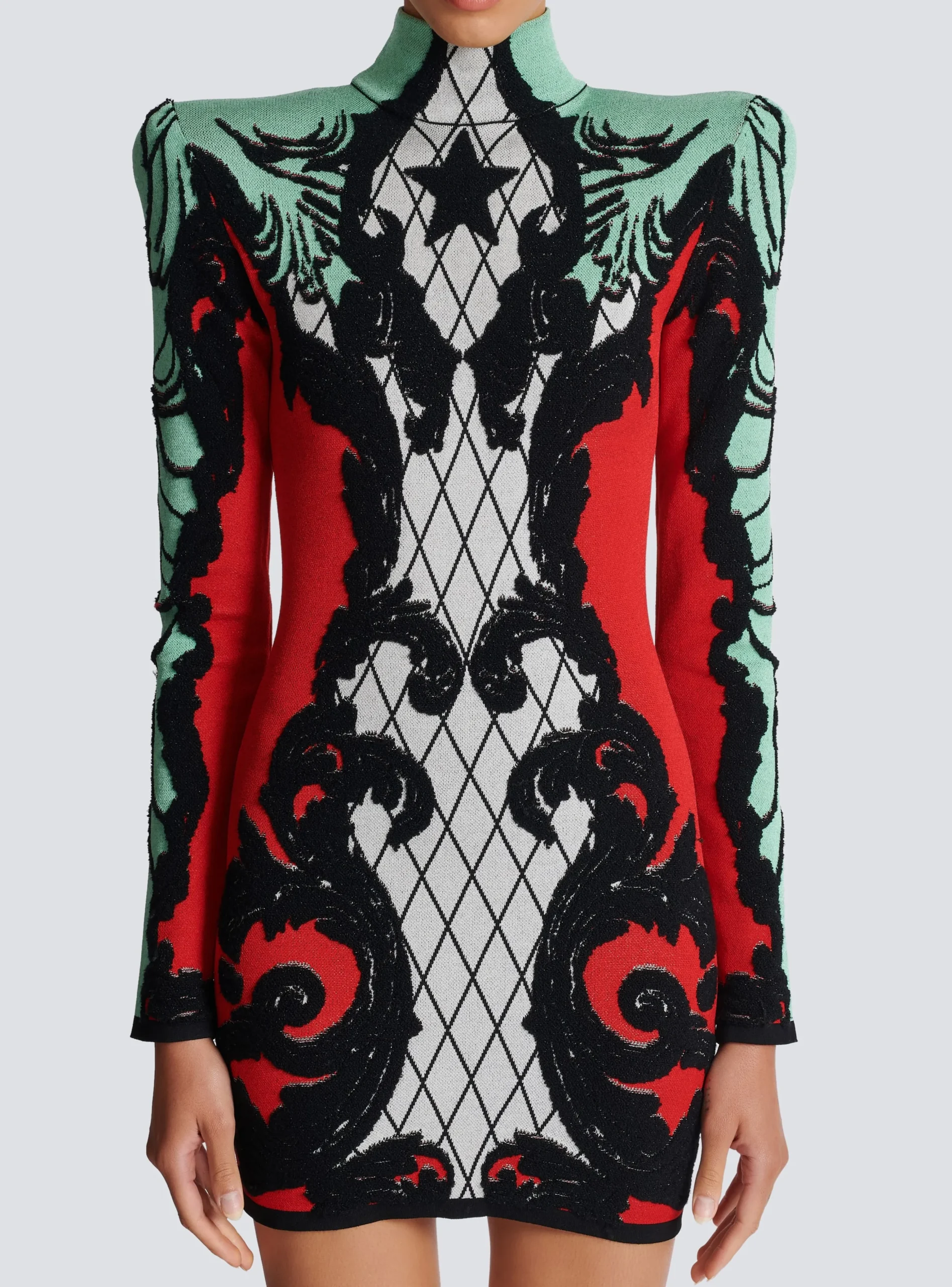 Women Balmain Baroque Jacquard Dress