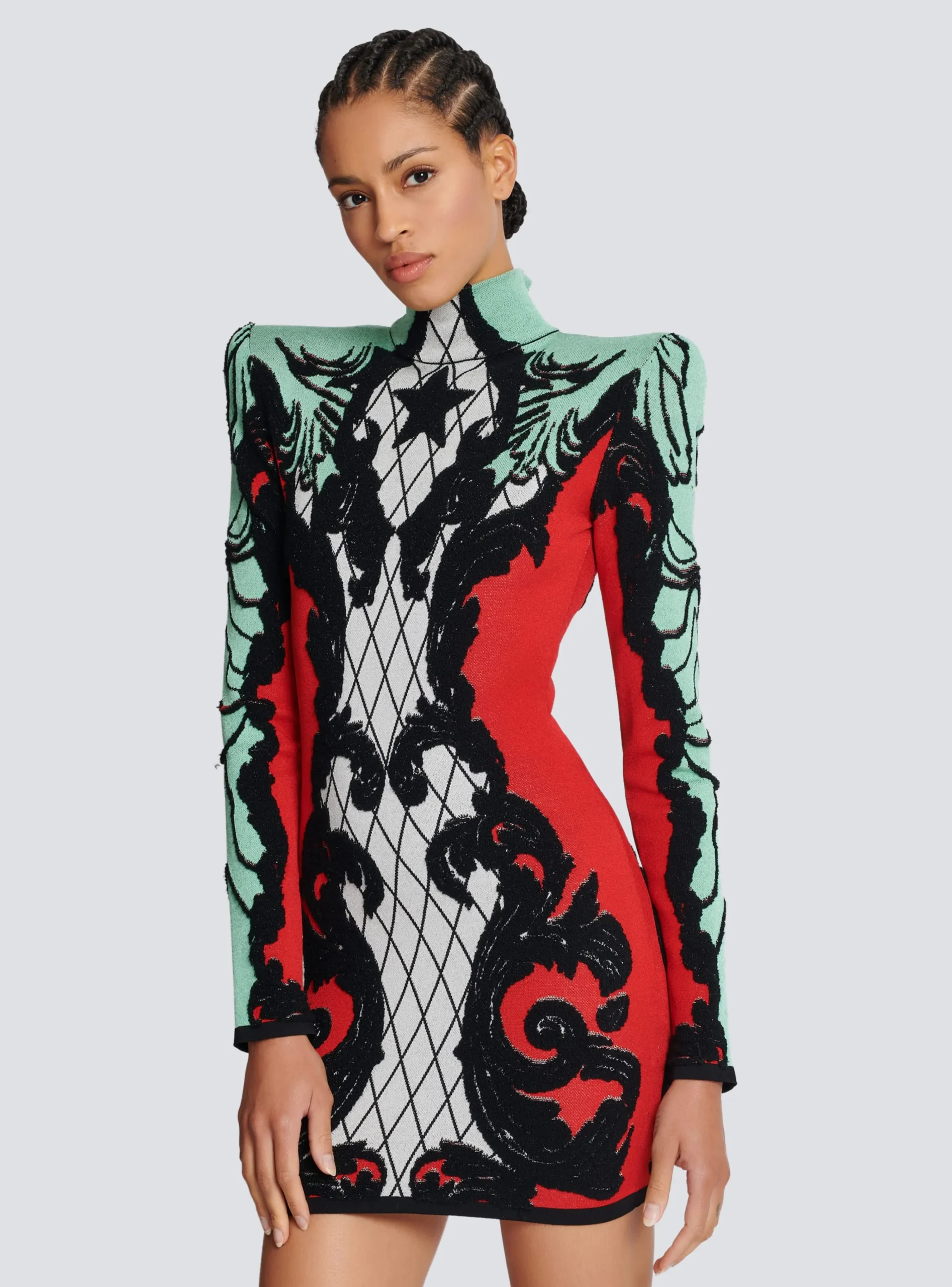 Women Balmain Baroque Jacquard Dress