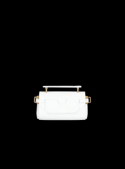 Women Balmain B-Buzz 19 Bag In Crocodile Effect-embossed Leather