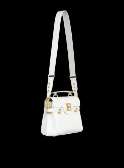 Women Balmain B-Buzz 23 Bag In Crocodile Effect-embossed Leather