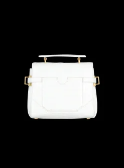 Women Balmain B-Buzz 23 Bag In Crocodile Effect-embossed Leather