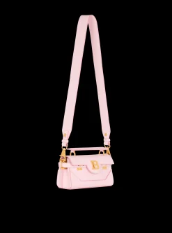 Women Balmain B-Buzz 19 Bag In Grained PB Labyrinth Leather
