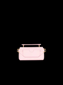 Women Balmain B-Buzz 19 Bag In Grained PB Labyrinth Leather