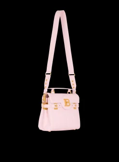 Women Balmain B-Buzz 23 Bag In Grained PB Labyrinth Leather