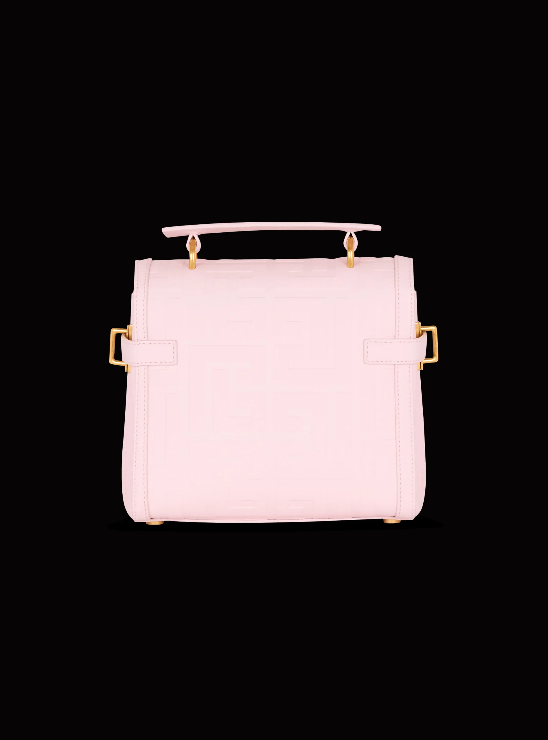 Women Balmain B-Buzz 23 Bag In Grained PB Labyrinth Leather