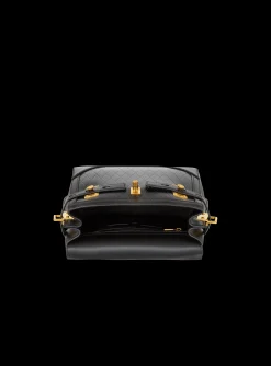 Women Balmain B-Buzz 23 Bag In Grid-embossed Calfskin