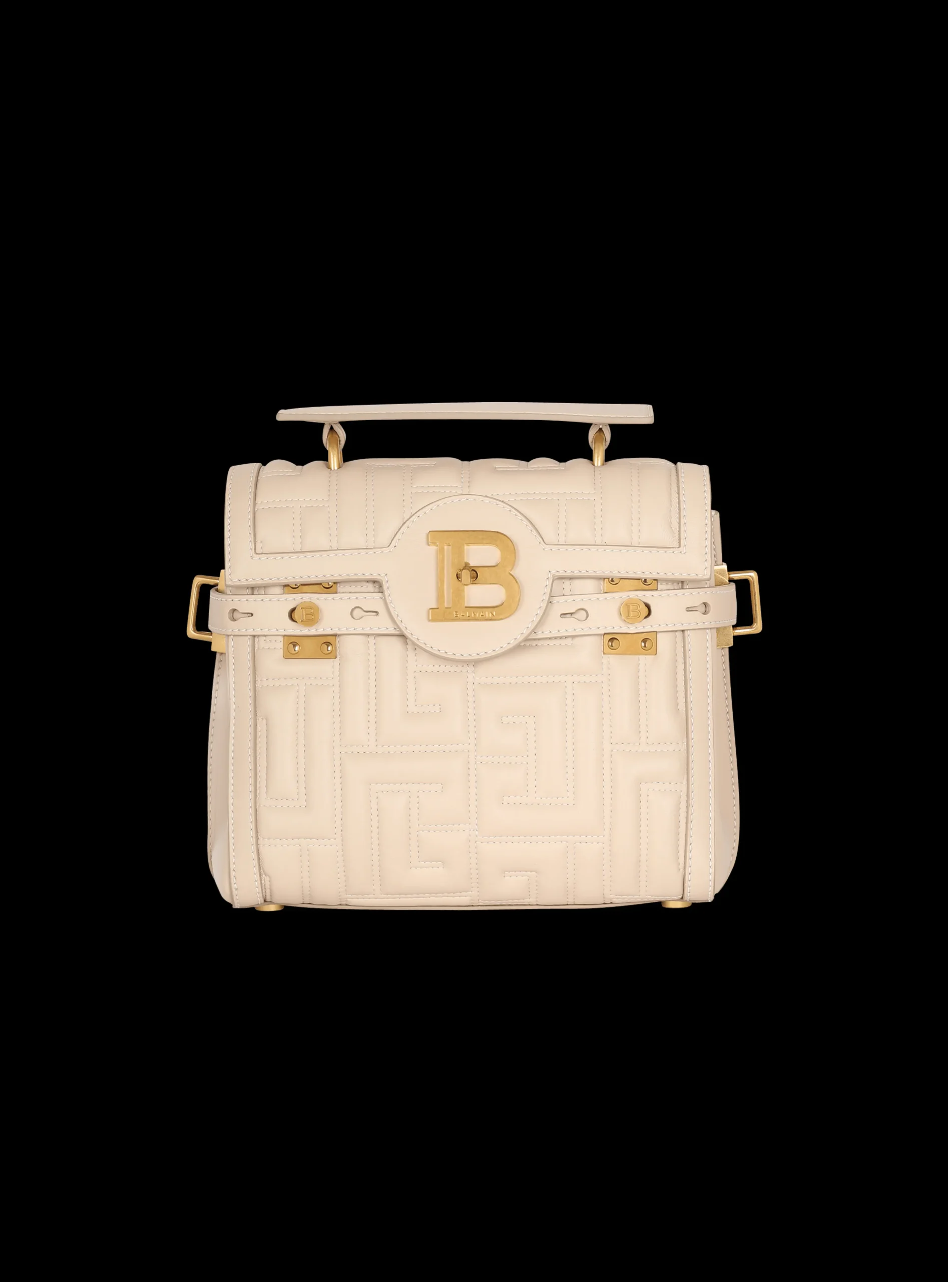 Women Balmain B-Buzz 23 Bag In Monogram Quilted Leather