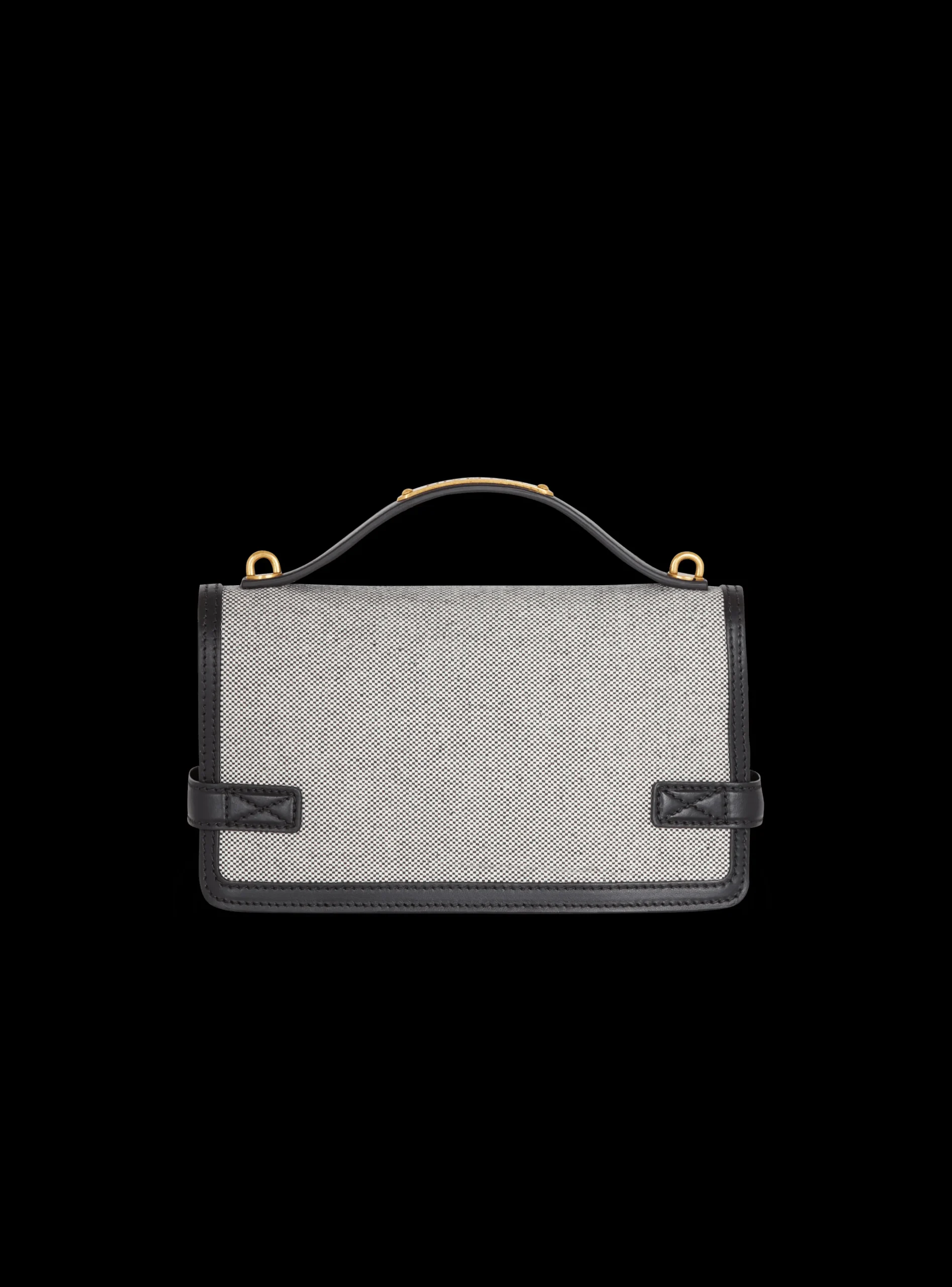 Women Balmain B-Buzz 24 Canvas And Leather Bag