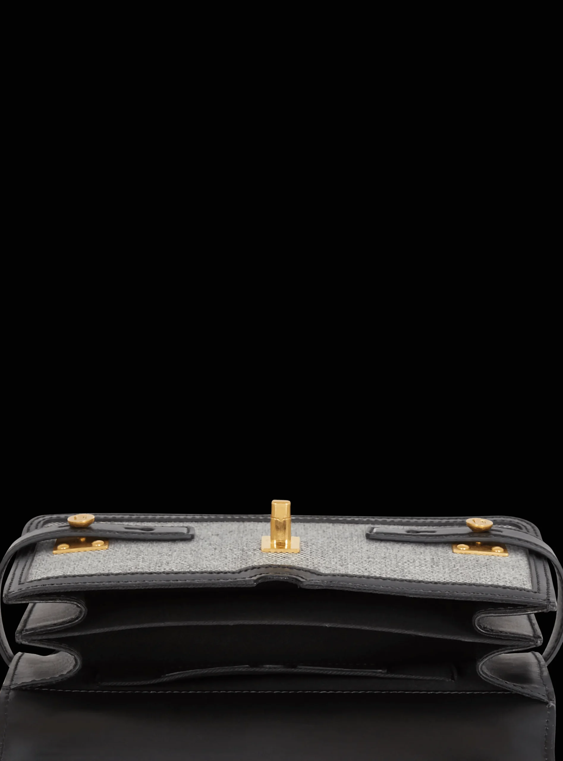 Women Balmain B-Buzz 24 Canvas And Leather Bag