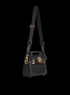 Women Balmain B-Buzz 23 Canvas And Leather Bag