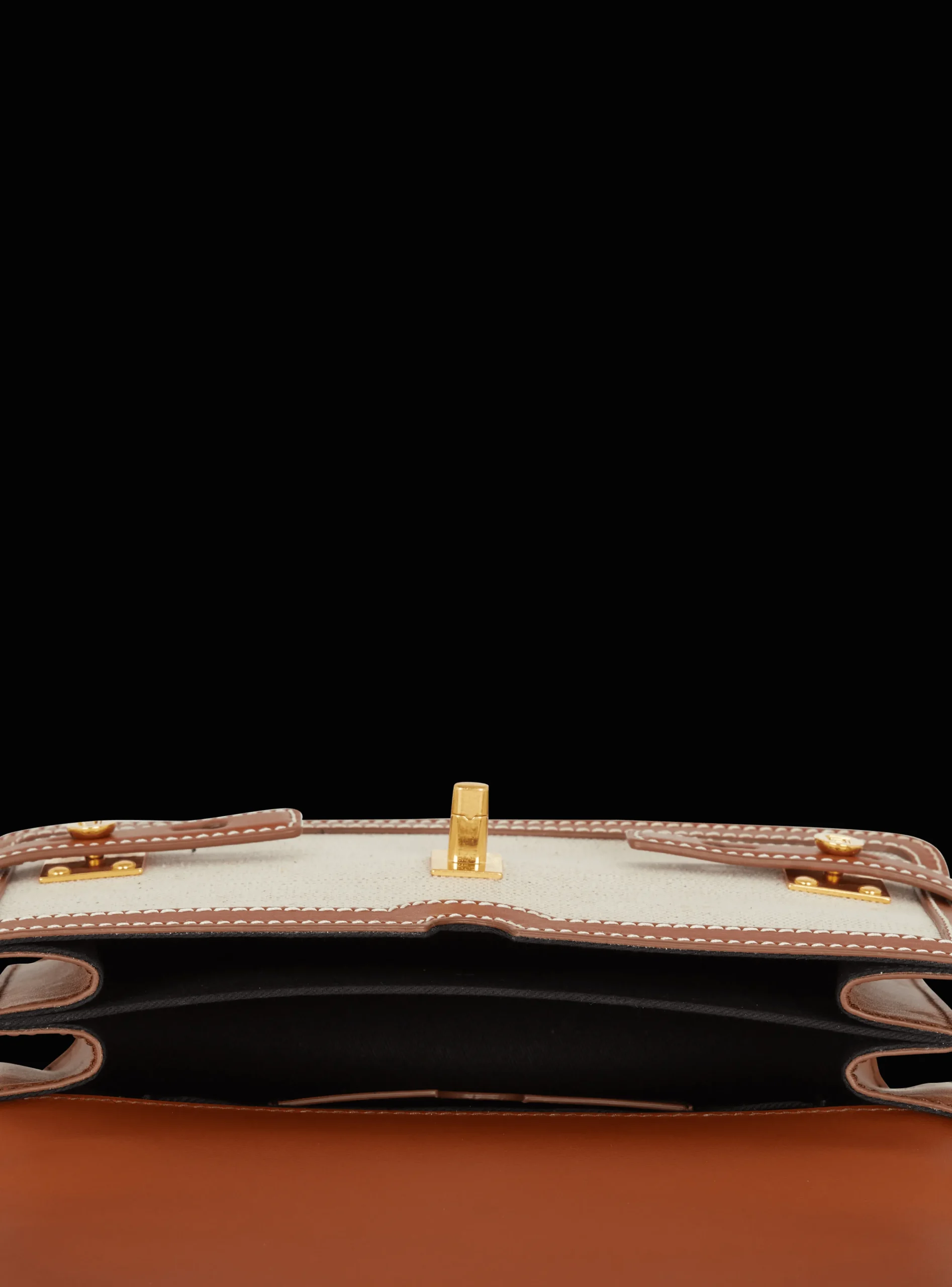 Women Balmain B-Buzz 24 Canvas And Leather Bag