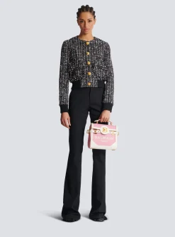 Women Balmain B-Buzz 23 Canvas And Leather Bag