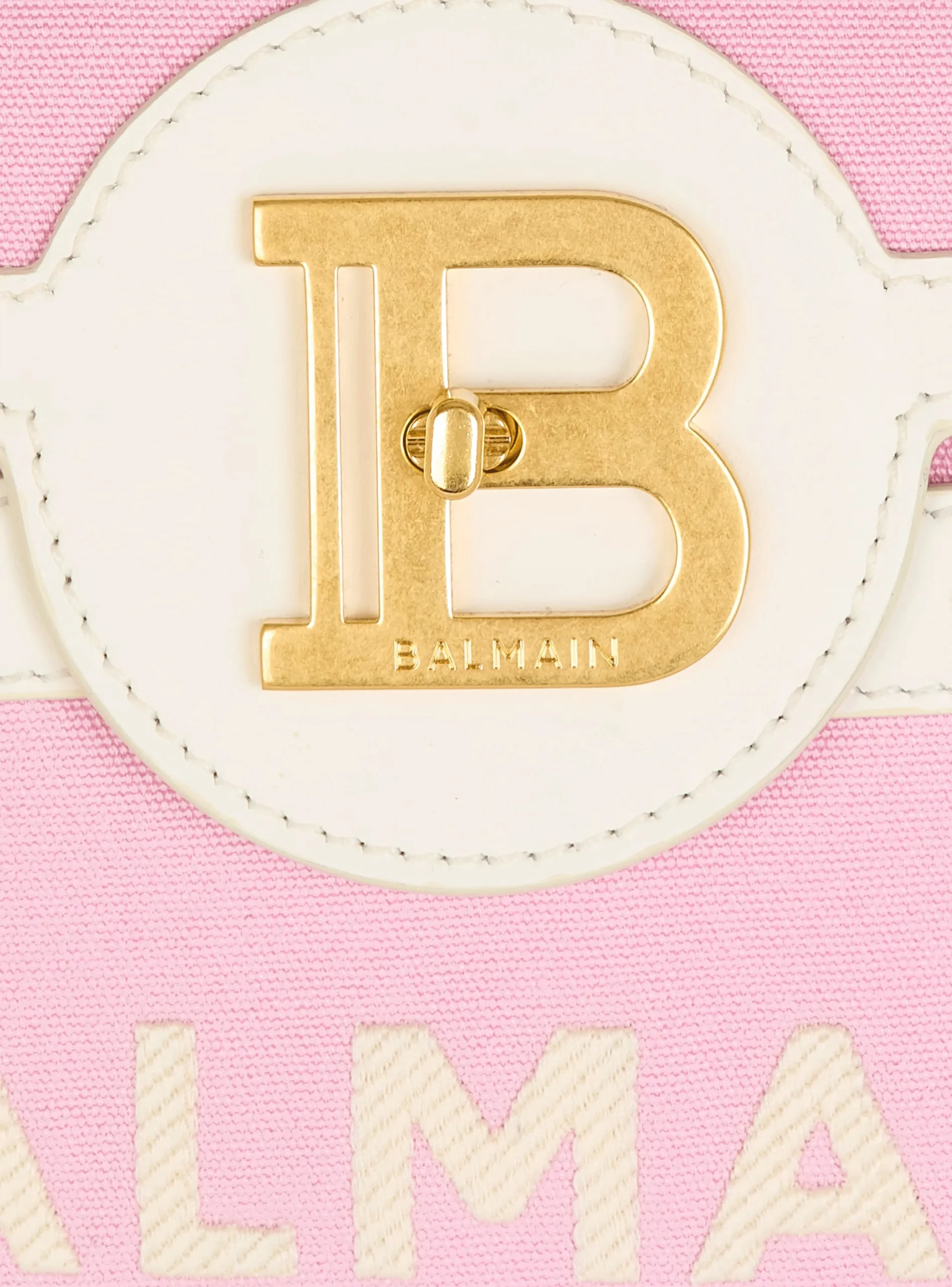 Women Balmain B-Buzz 23 Canvas And Leather Bag