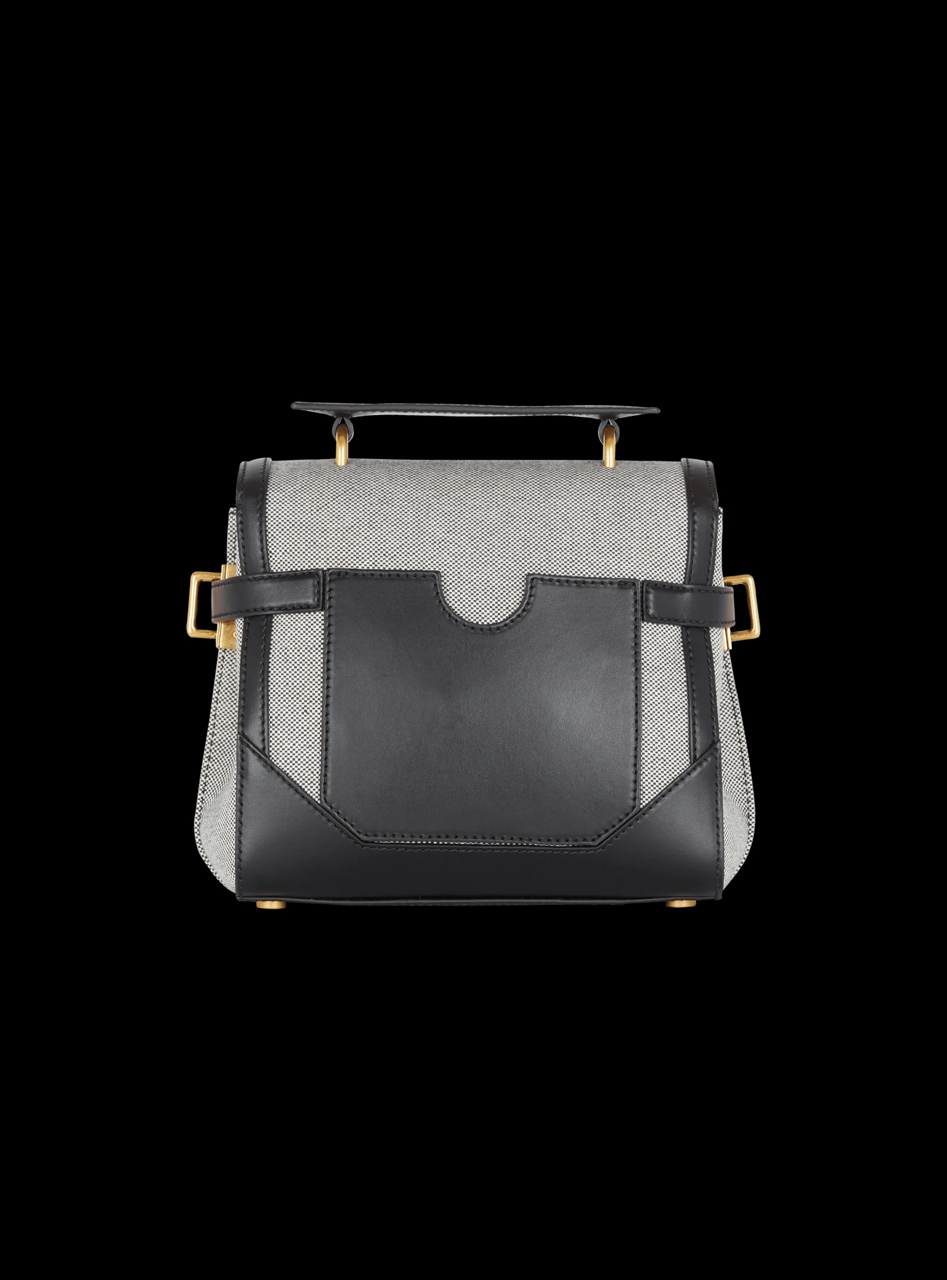 Women Balmain B-Buzz 23 Canvas And Leather Bag